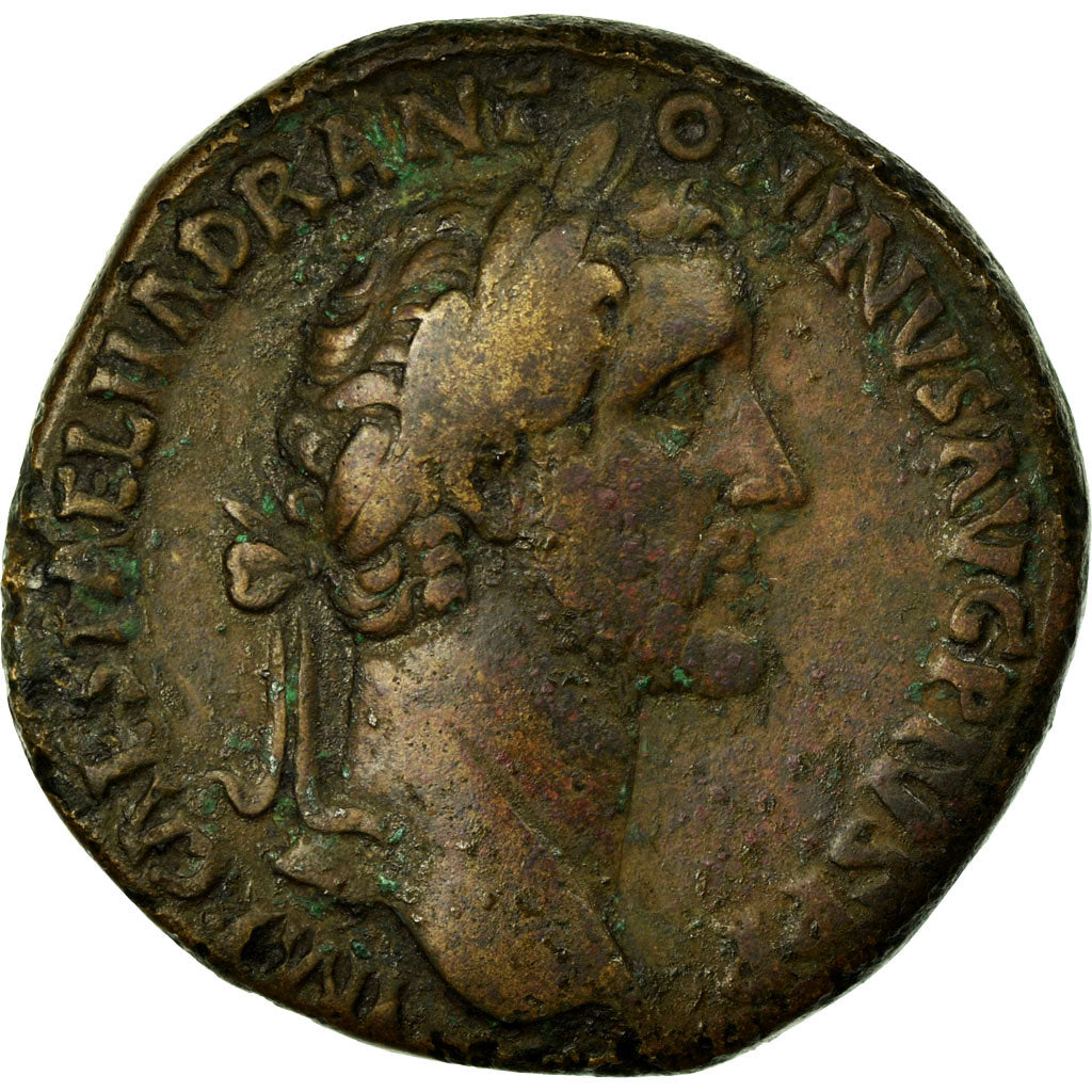 Antoninus Pius,
sestertius,
Meď