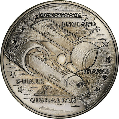 Gibraltár,
 
 Alžbeta II.
 
 2,8 ECU