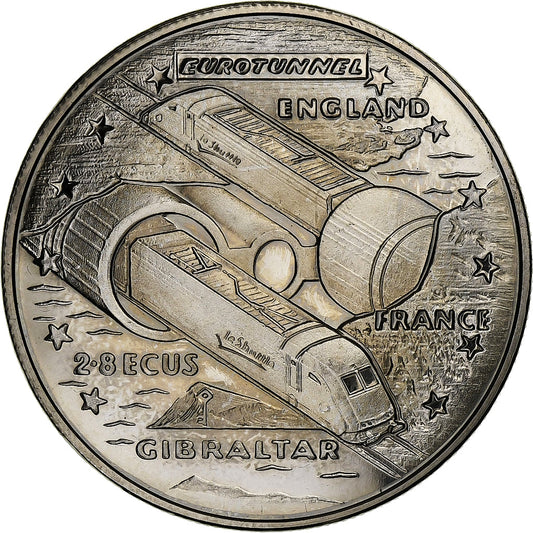 Gibraltár,
 
 Alžbeta II.
 
 2,8 ECU