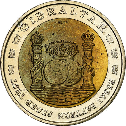 Gibraltár, 
  
  2 eurá, 
  
  Fantasie-Euro-Moster